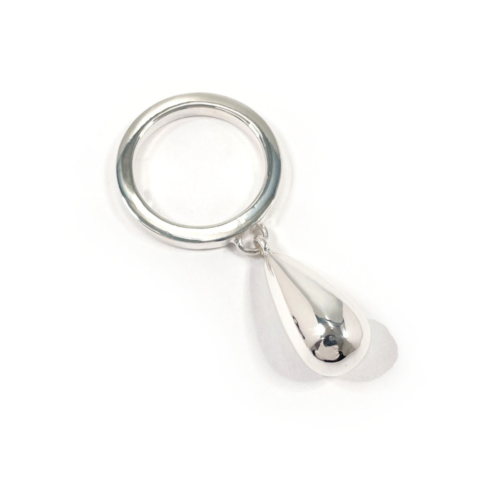 GUCCI Silver Teardrop Ring
